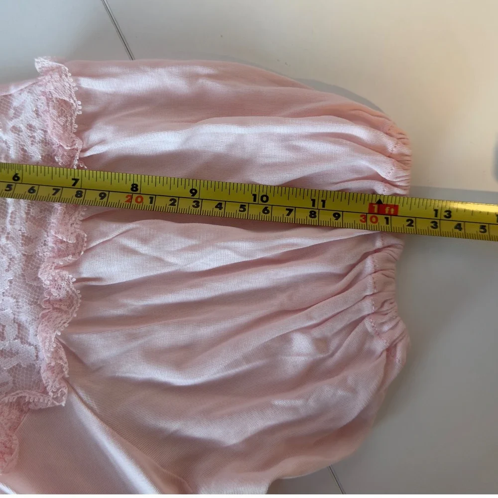 Movie Star Vintage Peignoir Robe Size M Pink 60s 70s Coquette Feminine Romantic